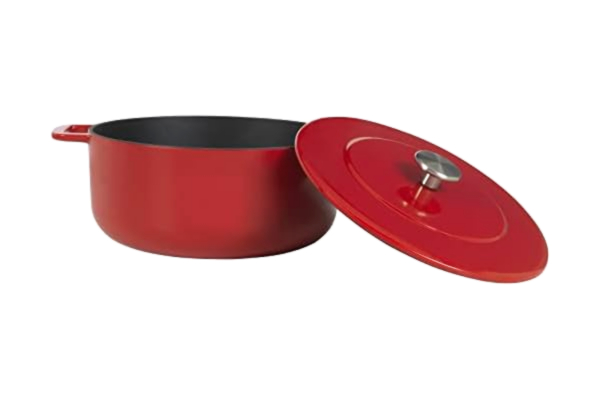 Combekk  Støpejernsgryte emaljert, rød, 24 cm.
