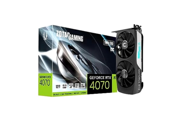 Zotac ZOTAC GeForce RTX 4070 Twin Edge OC - 12GB GDDR6X RAM - Grafikkort