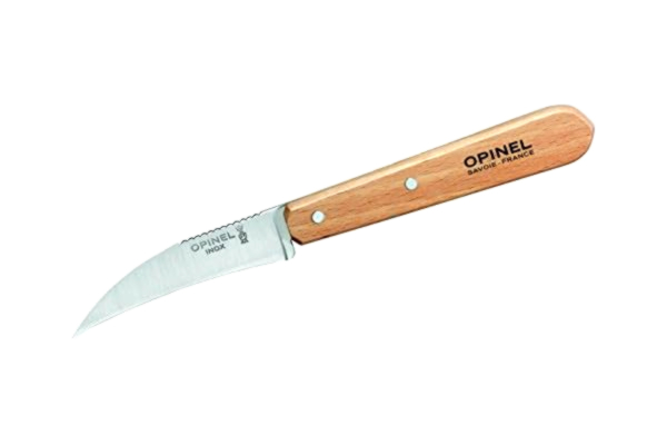 Opinel  Gemüsemesser, gebogene Klinge, Sandvik-Stahl Couteau Mixte, Gris, m