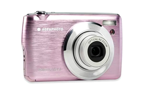 AgfaPhoto AGFA PHOTO Realishot DC8200 - Appareil Photo Numérique Compact Cam (18MP, Vidéo Full HD, Ecran LCD 2.7'', Zoom Optique 8X, Batterie Lithium et Carte SD 16GB)-Rose-