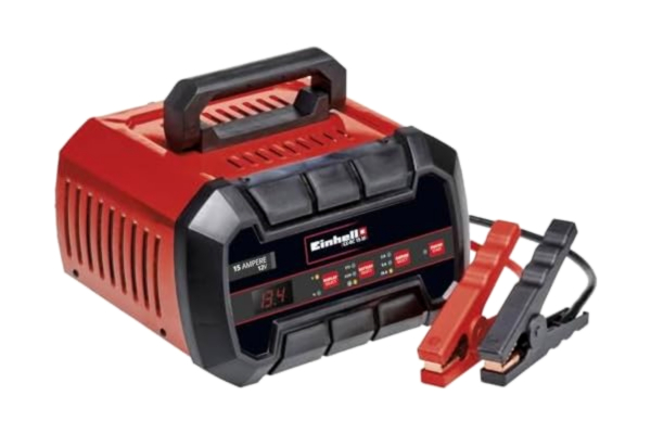 Einhell  Batteriladdare CE-BC 15 M (för gel, AGM, underhållsfria/lågt underhåll blybatterier, 12V, laddningscykel i flera steg, mikroprocessorstyrd och övervakad)