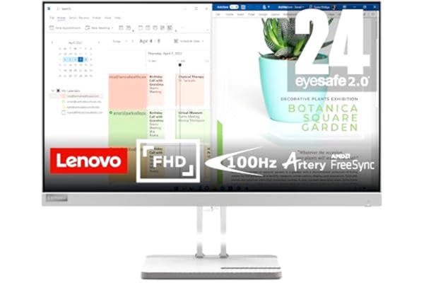 Lenovo 24" Lenovo L24e-40 - 1920x1080 - 100Hz - VA - VGA / HDMI