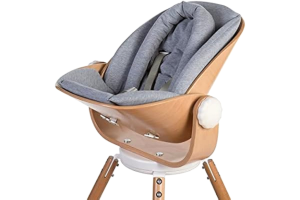 Childhome CHILDHOME, Stoelverkleiner, Compatibel met babystoel Newborn Seat, 100% katoen, 5-punts veiligheidstuigje, comfortabel, Ergonomisch, jersey grey