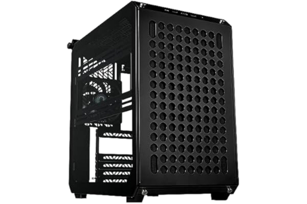 Cooler Master  Qube 500 Flatpack - Mid-Tower ATX Datorchassi, Fullständigt Modulärt, 1 x 120 mm Förinstallerad SF Fläkt, Vertikal GPU-Fäste, Stöder E-ATX Moderkort & Dubbla 280 mm Radiatorer - Svart