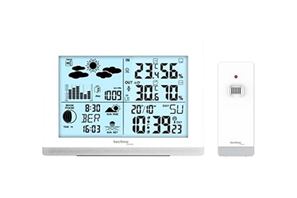 Technoline  nobel en modern het WS6762 modern weerstation, wit hoogglans