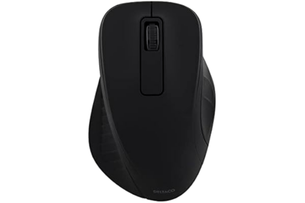 Deltaco  MS-710 - Mouse optical 3 buttons wireless USB Black - Mus - Optisk - 3 knapper - Svart