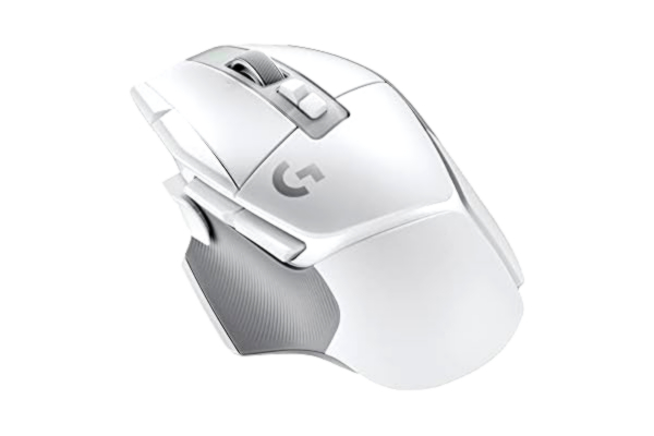 Logitech  G G502 X LIGHTSPEED Souris Gaming Sans Fil - Souris optique avec boutons optiques-mécaniques hybrides LIGHTFORCE, Capteur gaming HERO 25K, compatible PC - macOS/Windows - Blanc