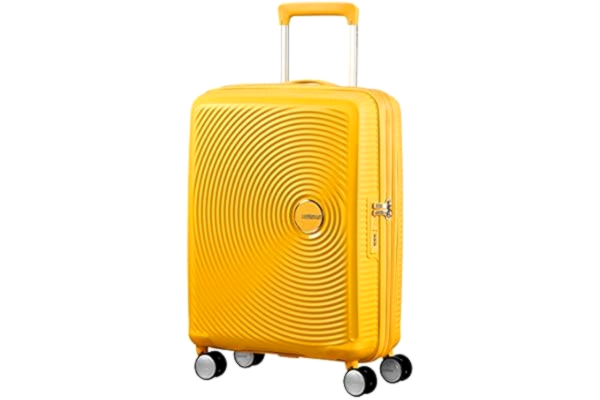American Tourister  Soundbox Spinner Hand Luggage 55 cm, 41 L, Yellow (Golden Yellow)