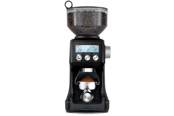 Sage Appliances Sage - The Smart Grinder Pro - Kaffekvarn med koniskt malverk - Programmerbar, automatisk, individuell - 60 malningsinställningar - 165 W, inkl. portafilter-insatser - Svart tryffel
