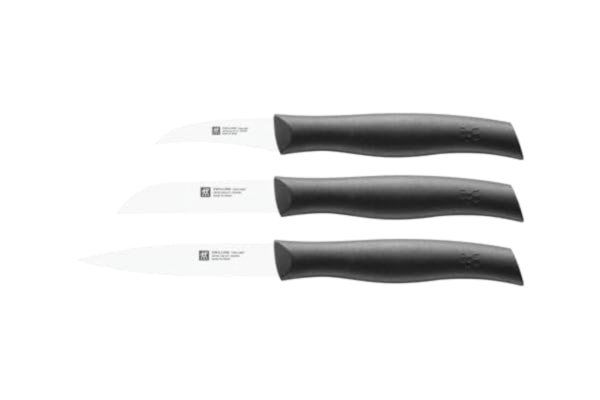 Zwilling  38737000 Twin Grip knivset, 3 delar, Friodur blad, handtag: Plast, svart, 350 x 105 x 15 mm, 1-pack