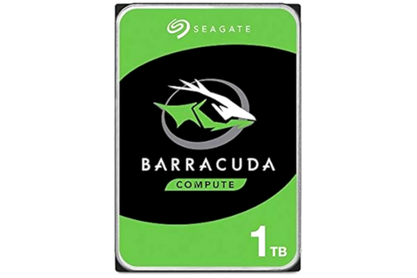 Seagate  BarraCuda, 1 TB, Interne Harde Schijf, 3,5", SATA 6 GB/s, 7200 RPM, 64 MB cache, voor PC & laptop, FFP (ST1000DMZ10)