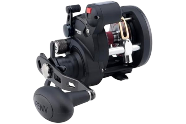 Penn Fishing PENN Warfare Level Windrolle, unisex, WAR15LWLC, svart/röd, 38 cm