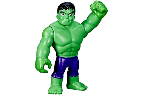 Hasbro  marvels spidey och hans fantastiska vänner, extra stor hulken-actionfigur på 22,5 cm, superhjälteleksak för barn i förskoleåldern, för barn från 3 år