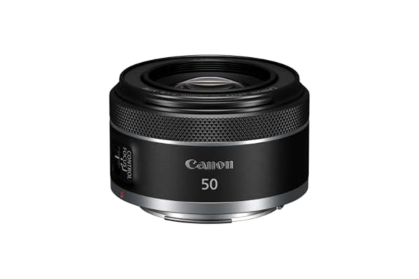 Canon  RF 50 mm F1.8 STM-objektiv | kompakt och lätt, hög ljusintensitet på 1:1,8, kompatibel med alla Canon-kameror i EOS R-serien svart