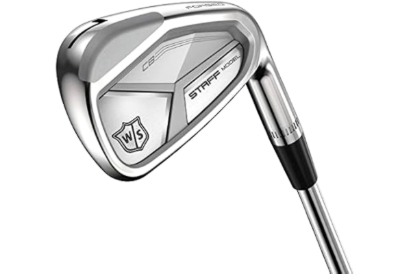 Wilson  Staff Golf Clubs Iron Set, Staff Model CB, 4-PW, S-Flex, For Right-Handers, Steel Shaft, 7 Clubs, Silver, WGR200035S