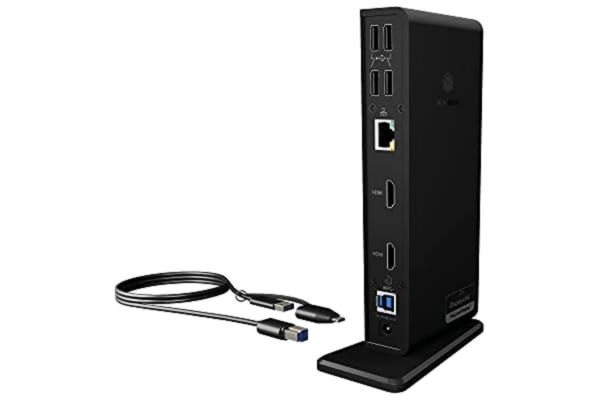 Icy Box ICY BOX IB-DK2251AC Dockingsstation, Svart, 7.8 x 18.2 x 3 cm