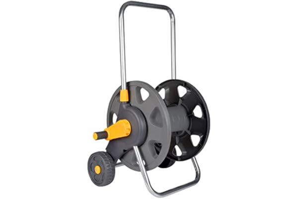 Hozelock HOZELOCK – Vagnrulle 60 m utan utrustning: Max kapacitet 60 m, förstärkt axel, fristående och enkel att använda, integrerat handtag, levereras med 2 beslag [2398R000]