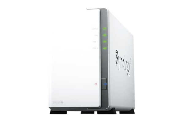 Synology  DS223J 2 Bay Desktop NAS, svart