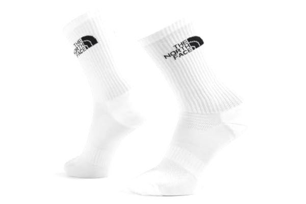 The North Face  Cush Crew Sock 3P Strumpor for män, Tnf White, L