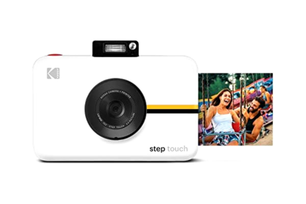 Kodak KODAK Step Touch Instant Camera with 3.5 Inch LCD Touchscreen Display (White) Bluetooth Printer with ZINK Technology, 1080p HD Video, 10x Zoom & KODAK App
