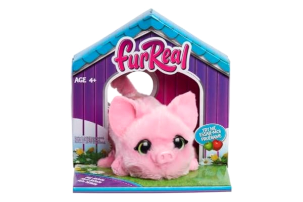 FurReal  interaktiv mini-smågris, liten plyschgris med rörelser, rosa leksaker, mjuka leksaker, leksaker för barn från 4 år och uppåt av Just Play