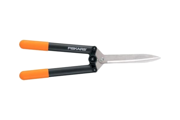 Fiskars  PowerLever häcksax med utväxling HS52, non-stick belagd, högkvalitativa stålblad/glasfiberarmerad plast, längd: 58,5 cm, svart/orange, 1001564