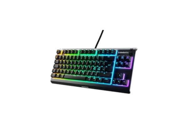 SteelSeries  Apex 3 TKL RGB Gamingtangentbord - Tenkeyless Kompakt E-sport Formfaktor - 8-zoners RGB-belysning - Nordisk QWERTY Layout