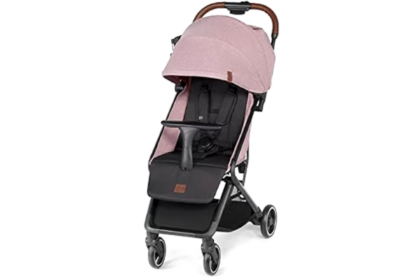 KinderKraft Kinderkraft Nubi Compacte en lichte kinderwagen, gemakkelijk te transporteren, voor vliegtuig, waterdicht, met filter UPF50+, roze