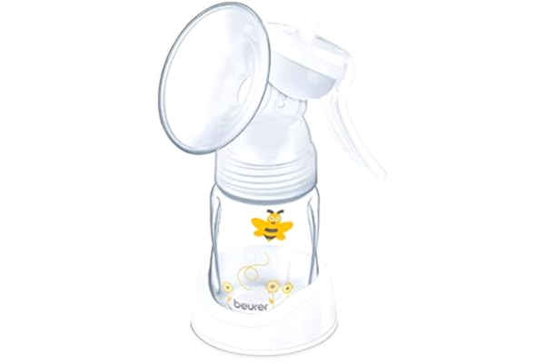 Beurer  Av 15 manuella bröstpumpar för tillfällig pumpning; för att underlätta familjevardagen under amning