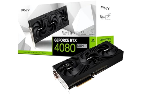 PNY  GeForce RTX 4080 SUPER Verto Triple Fan - 16GB GDDR6X RAM - Grafikkort