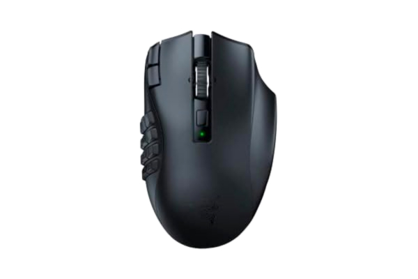 Razer  Naga V2 HyperSpeed - Wireless MMO Gaming Mouse - Gaming mus - Optisk - 19 - Svart