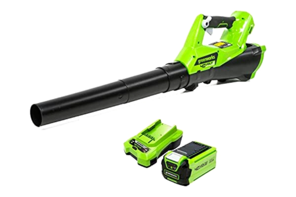 Greenworks  Axial Leaf Blower 40V Cordless Battery Powered 177km/h Air Speed, Electronic Speed Control, incl. 2Ah Battery and Charger G40AB
