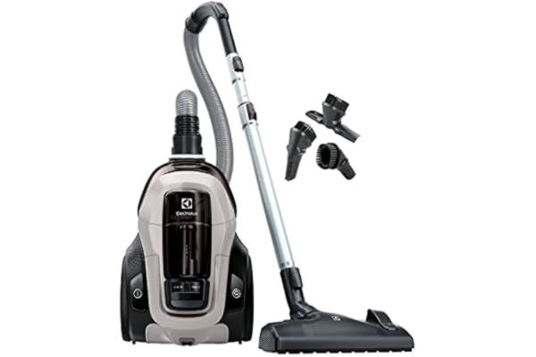 Electrolux  Påslös Dammsugare Pure C9 PC91-4MG, Påslös dammsugning, 7-Stegs filtreringssystem, Kombinationsmunstycke, Enkelt tömningssystem, Extra stora hjul, 72 dB, 700 W, 12 m räckvidd, Mineral Grey