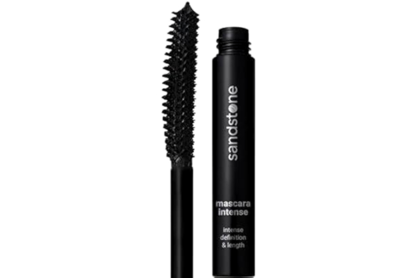 Sandstone  Scandinavia Mascara Intense – Allergivänlig, Kladdfri & Svettresistent – Intensiv Volym & Längd – Parfymfri, Vegansk & Allergicertifierad (Svart)