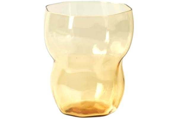 Broste Copenhagen broste Copenhagen – dricksglas, vattenglas – Limfjord – glas – färg: Bärnsten – (Ø x H) 8,2 x 9,2 cm