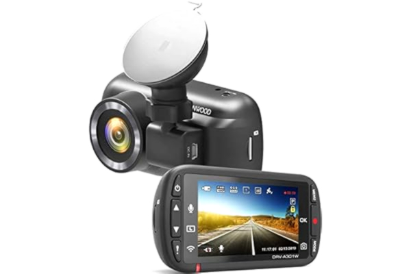 Kenwood KENWOOD DRV-A301W - Full HD Dash Cam - 2.7" LCD Screen - Smartphone App - 16GB SD-Card