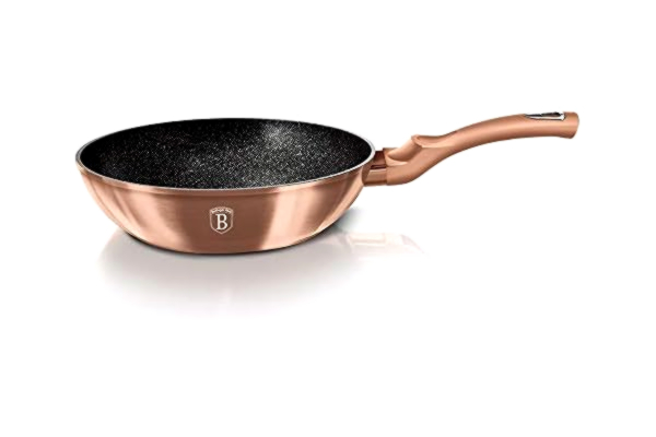 Berlinger Haus PATELNIA GRANITOWA WOK 28cm BERLINGERHAUS ROSE GOLD BH-1512