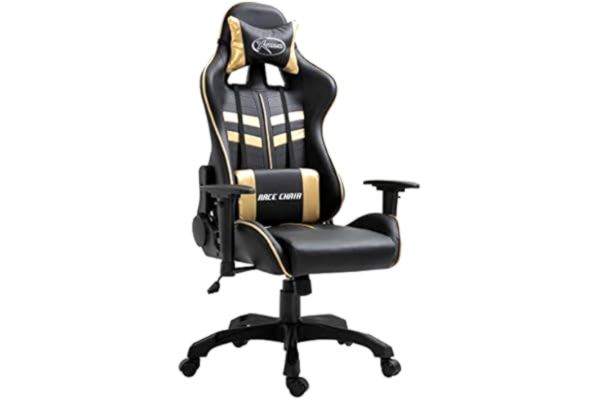 vidaXL Gaming-Stuhl Golden Kunstleder