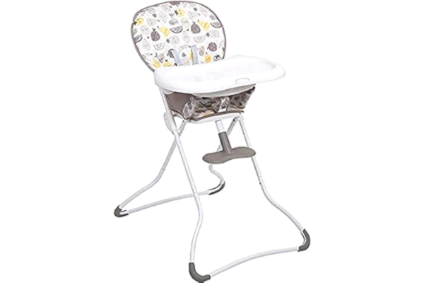 Graco  Snack N’ Stow Compact Highchair, Lightweight with Freestanding Fold, Fruitella (Pack of 1)