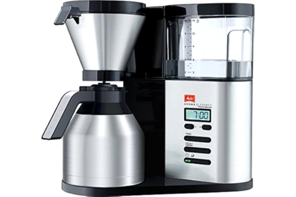 Melitta  1012 06 Filter Coffee Machines, Plastic, 1520 W, 1.2 Cubic_Centimeters, Black/Brushed Steel