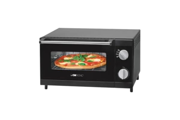 Clatronic  MPO 3520 Tillverkare Pizzaugn (er), 25 cm, mekanisk, 1 h, svart, 1000 W, rostfritt stål