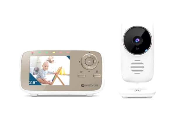 Motorola  Baby VM 483 - Babyvakt med kamera - VM483 2,8 tums (2.8 inch) föräldraenhet - Infraröd - Digital zoom - Prata tillbaka-funktion - babyvakt med video