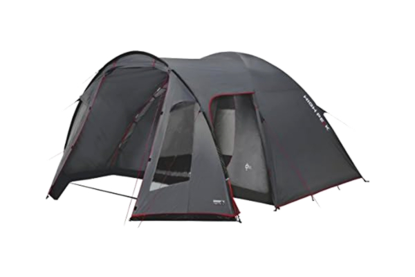 High Peak  Tessin 5 namiot – ciemnoszary/czerwony, 390 x 310 x 195 cm