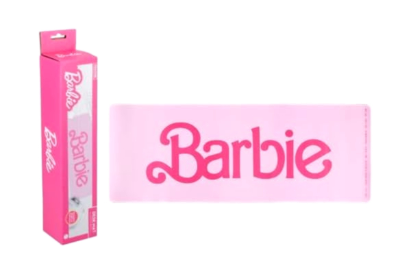 Paladone  Barbie officiell licensierad stor datormatta för tangentbord och mus kvinnor och barn heminredning kontorsdekor, spelgåva skrivbordstillbehör
