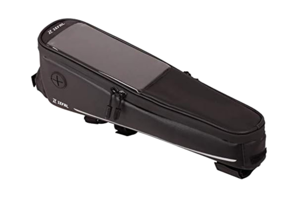 Zefal ZÉFAL Console Pack T3 Black, 2 in 1 solution - Smartphone holder and front bag., Water resistant polyester and zip. Translucent