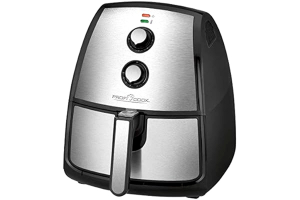 ProfiCook  PC-FR 1115 H rostfritt stål varmluftsfritös 3,5 L kapacitet, steglöst justerbar termostat, timer, 1 500 W