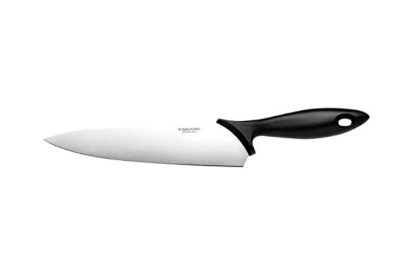 Fiskars  kockkniv, Essential, bladlängd: 21 cm, rostfritt stål / PP-plast, svart, 1065565
