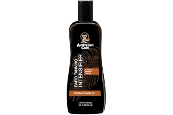 Australian Gold  Dark Tan Accelerator Spray Gel 237 ml | Snabb solbränningsolja och bronzer | solbänksintensivmedel