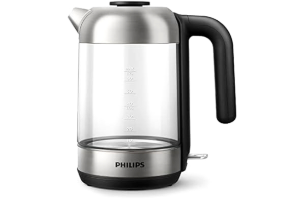 Philips  5000 series HD9339/80 electric kettle 1.7 L Black, Stainless steel, Transparent 2200 W