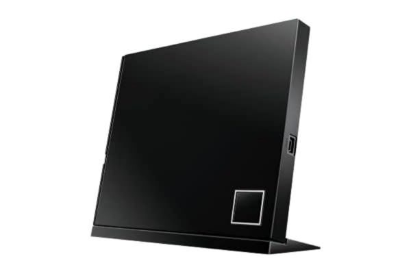 Asus ASUS SBW-06D2X-U Blu-ray tunn brännare (M-skivstöd, kompatibel med Windows 7/8/10/11 och Mac OS, 6-vägs Blu-ray-läshastighet) svart